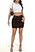 GUANYY Womens Mini Denim Skirt-Casual Stretch Slim Fit High Waisted Jean Skirts Leopard Print Large