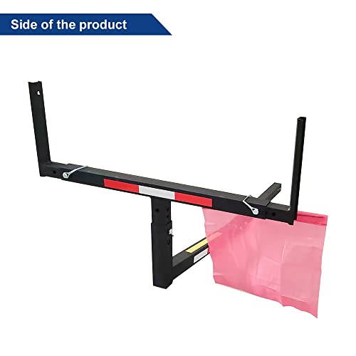 Boardroad Adjustable Steel Pickup Truck/Suv Bed Extender For Ladders Canoe Kayak Pipes Lumber Camping Gears Black Powder Coated W/Flag 750Lbs Capacity #TOP3