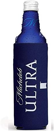 Michelob Ultra - Enfriador de botellas de aluminio delgado de 16 onzas