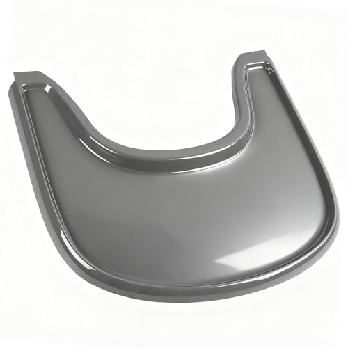 Tray Compatible with Stokke Tripp Trapp Chair Smooth Surface and Strong Suction 100% BPA-Free High Chair Tray Accessories for Toddler 6-36 Months - Grey