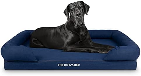 The Dogs Bed Orthopaedic Dog Bed Heritage Collection XL Blue/Red Waterproof Memory Foam Dog Bed
