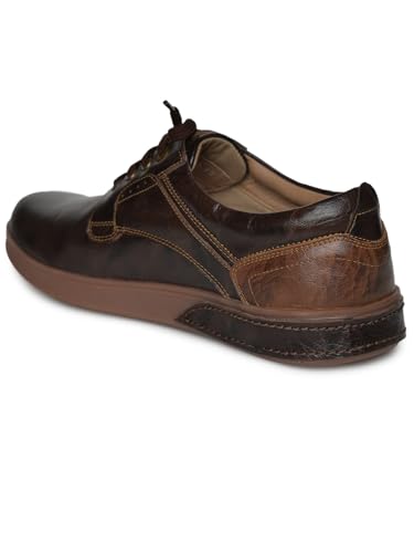 Image of Buckaroo Clareta crumbald Leather Tan Casual Shoes for Mens