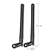 Bingfu Dual Band WiFi 2.4GHz 5GHz 5.8GHz 3dBi MIMO RP-SMA Male Bluetooth Antenna (2-Pack) for PC Computer WiFi Router Wireless Network Card USB Adapter Security IP Camera Video Surveillance Monitor
