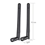 Bingfu Dual Band WiFi 2.4GHz 5GHz 5.8GHz 3dBi MIMO RP-SMA Male Bluetooth Antenna (2-Pack) for PC Computer WiFi Router Wireless Network Card USB Adapter Security IP Camera Video Surveillance Monitor - Image 2