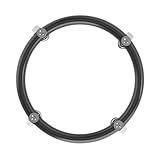 MAGICLULU Universelle Gasflaschenwanne mit Rollen aus Edelstahl Propangastankständer mit Bremse Stabiler Zylinderwagen für Haushalt und Industrie