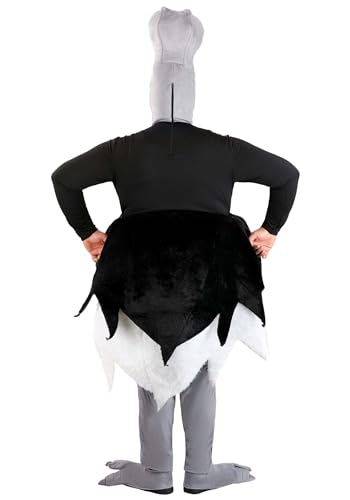 Costume d'autruche grande taille avec plumes de queue réalistes - 3