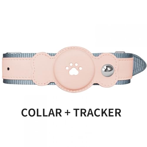 Collier en cuir rose pour chien réglable et résistant - 3