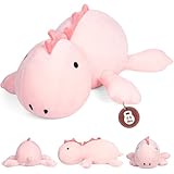 JellyMallow 21in Dinosaur Plush Weighted Stuffed Animals 3.5lbs, Cuddle Weighted Dinosaur Plush, Huggable Dino Weighted Body Pillow Soft Plush Toy Gifts for Kids Adults Girls Boy