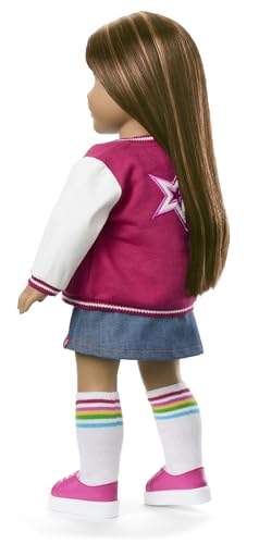 Image of American Girl, Truly Me 18-inch Doll #122 with Brown Eyes, Straight Dark-Brown Hair, Tan Skin, for Ages 6+