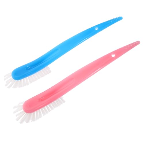 PartyKindom 2 Cepillos para Biberones Limpiador De Biberones Color Rosa Leche para Limpieza Al Vacío para Biberones Pequeños