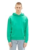 tom tailor hemd xxl Basic Kapuzenpullover in Unifarben mit Logo-Print an der Seite und an der Kapuze