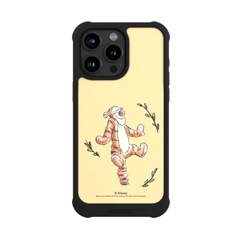 Coque iPhone 15 Pro Max MagSafe antichoc NIVOmax noire Disney Tigrou