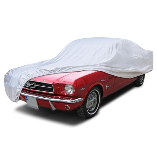 Custom-Fit Waterproof Car Cover for 1964-1968 Ford Mustang All-Weather Protection UV Rain Snow & Dust Resistant Indoor & Outdoor Heavy-Duty Full Cover