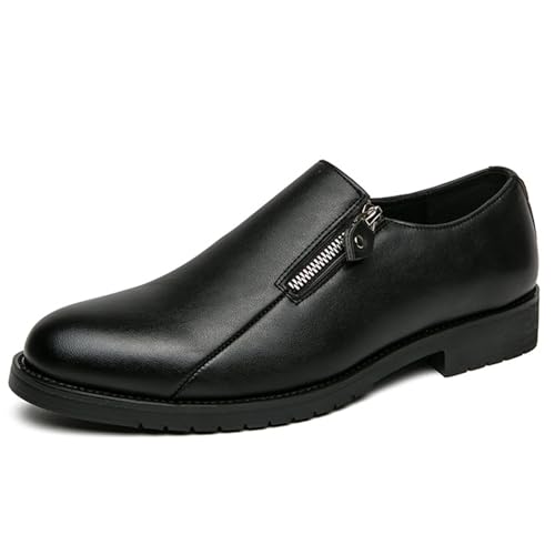 Men's Fashion Classic Dress Shoes Classic Leather Formal Work Slip-On Non-Slip Softsole Weddings and Business Oxford Shoes
