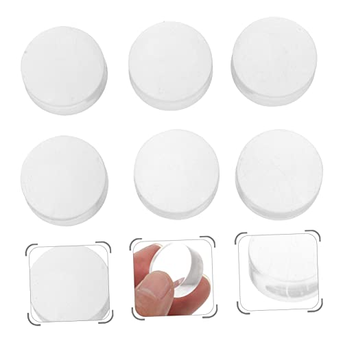 Kallory Clear Nail Polish 6Pcs Nail Art Silicone Stamp French Nail Tool French Manicure Stamper Nail Stamper Replacement Head Suite Pointy Silica Gel French Tip Nail Tool #TOP5
