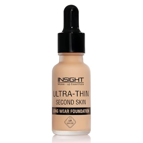 Image of INSIGHT Ultra-Thin Second Skin Foundation 20ml | Long Wear Liquid Matte, Waterproof, Full Coverage, Oil-Free, SPF 15, Lightweight Base - LN13