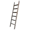 VASGOR 68" Blanket Ladder Wooden Decorative, Wall Leaning Blanket Holder Rack (Rustic)