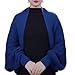 Knitted Shawl Coat, Fashion Hollow Out Cardigan,Multifunctional Warm Knitted Crochet Scarf Wrap with Fall and Winter (Purple,One Size)