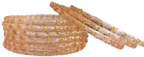 Image of JPS Plain and Glossy Finished Raindrop Glass Bangles Set for Women & Girls | Traditional Ethnic Chudi for Wedding, Party & Regular- Set of 12 Pcs of One Colour | Wedding Special