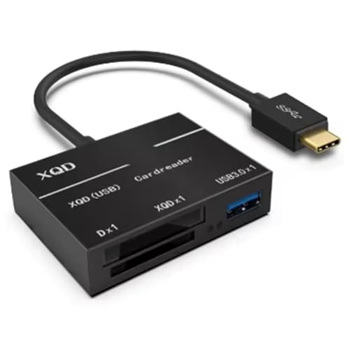 Wesafrae Adaptador USB 3.0 para Lector de Tarjetas de Alta Velocidad Tipo C A XQD/SD para Cámara y Ordenador