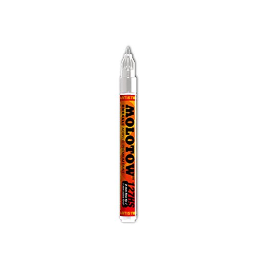 MOLOTOW ONE4ALL Acrylic Paint Marker, 1mm Extra Fine, Signal White, 1 Each (127.102)