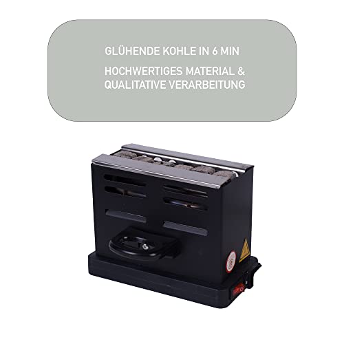 DIAMOND HOOKAH Premium Travel Shisha to Go + 1 KG Kohle + Toaster + 1 x Schlauchset, Wasserpfeife Shisha Edel… – Bild 6