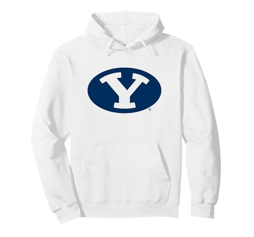 BYU Cougars Icon White Officially Licensed Pullover Hoodie