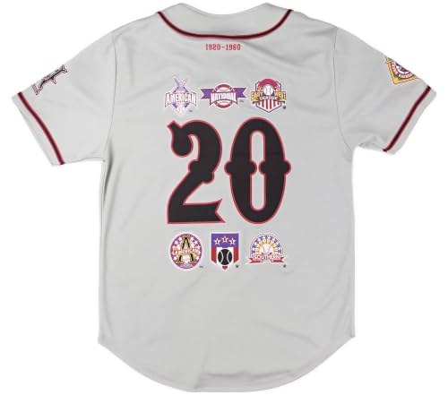 Big Boy Negro Leagues Baseball Museum NLBM S5 Conmemorativa Jersey de Béisbol para Adultos [Gris] miniatura 3