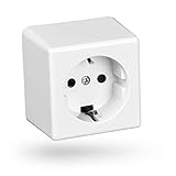 BRUCHSICHERE Steckdose aus Kunststoff - Ideal für die Verwendung im Innenbereich wie z.B. in Wohnräumen oder Arbeitsräumen geeignet