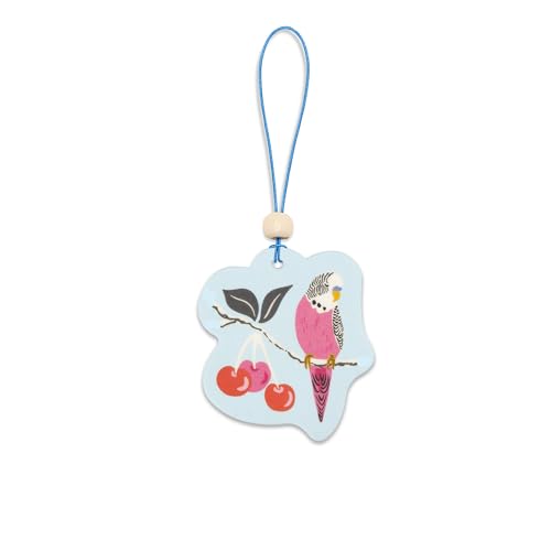 Image of Studio Oh! Birds in the Cherry Tree Set of 2 Hanging Car Air Freshener, Long-Lasting Fragrance, Odor Eliminator, Scented Car Accessory for Auto Interior, Decorative Air Freshener, 4 x 7.5 in