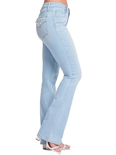 YMI Women's Bootcut Jeans with Flap Pockets2