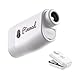 Pinned Golf Prism+ Slope Golf Rangefinder - Golf Distance Rangefinder with Slope - USB Rechargeable, Pinned Locked Vibration Laser Range Finder - Range Finder Accessories - White