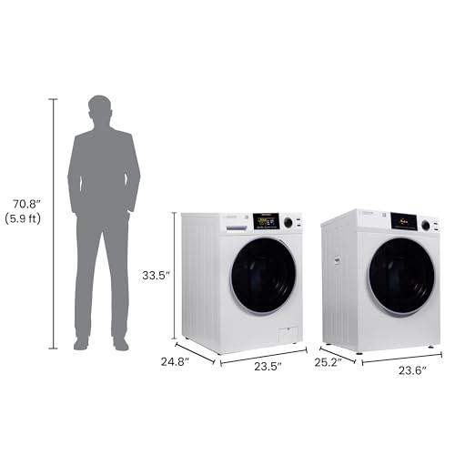 Equator DELUXE Matching LAUNDRY SET 110V Washer 1.9 cu.ft + Vented Sensor Dryer 4 cu.ft (Side by Side)