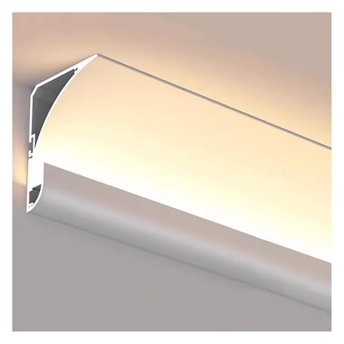 Éclairage de moulage de couronne de plafond à LED et profilé alu pour plinthe