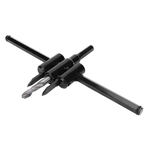 Kit cortador de agujeros ajustable de acero para madera y plástico miniatura 2