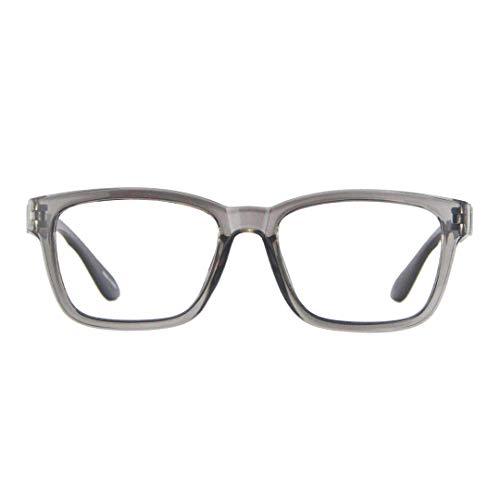 Image of ProEyes Progressive Multifocus Reading Glasses, Zero Magnification on Top Lens, Anti Blue Light Resin Lens, Nuclear (Gray, 1.00 x)