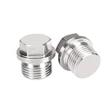 JoyTube O2 Sensor Bung Plugs M18 x 1.5 Stainless Steel Oxygen with Hex Head Pipe Fittings (Pack of...