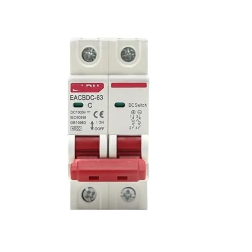 Disjoncteur DC 1000V sécurisant l'électricité des panneaux solaires