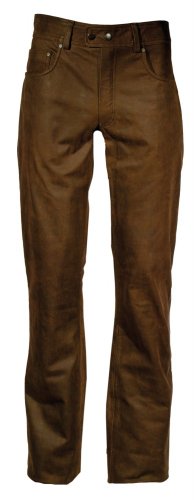 Pantalon cuir moto marron Modeka Stemp 48 idéal pour vos road trips