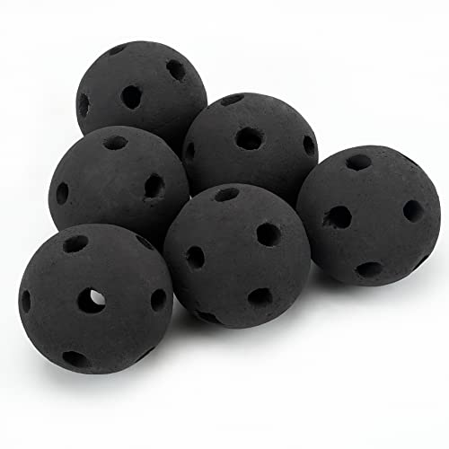 Skyflame Hollow Ceramic Balls, Set of 6 Round Fire Stones
