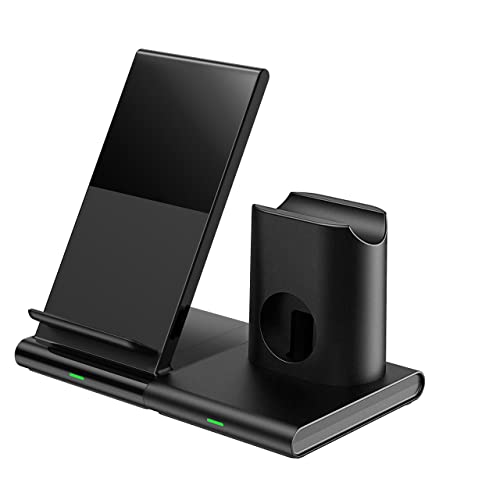 CGZZ Caricatore wireless, stazione di ricarica induttiva, caricabatterie wireless, supporto per tutti i dispositivi...