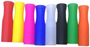 33Pcs Reusable Straws Tips, Silicone Straw Tips, Multi-color Food Grade Straws Tips Covers Only Fit For 1/4 Inch Wide(6MM Out Diameter) Stainless Steel Straws By Accmor - View #3