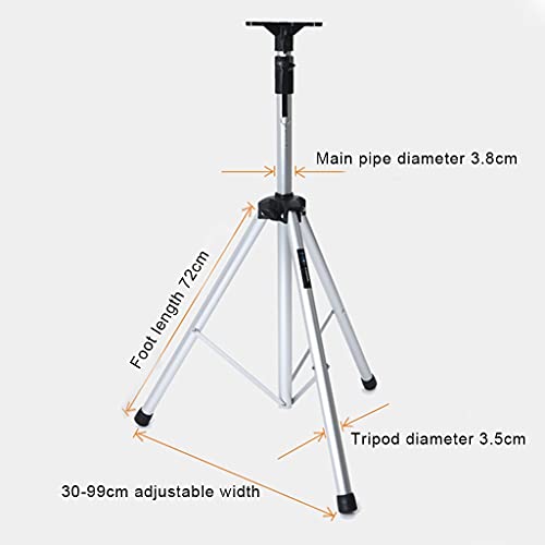 Feet Professional Speaker Stand Tripod, Audio Tripod Ktv, Stage Shelf, Aluminum Alloy Floor Stand, Card Holder (Color : Black, Size : 11013Cm) #TOP6
