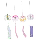 Pendentif carillon éolien : le magnifique carillon éolien convient à une utilisation en extérieur, avec un cordon pour une suspension facile, cloches à vent en verre pour balcon