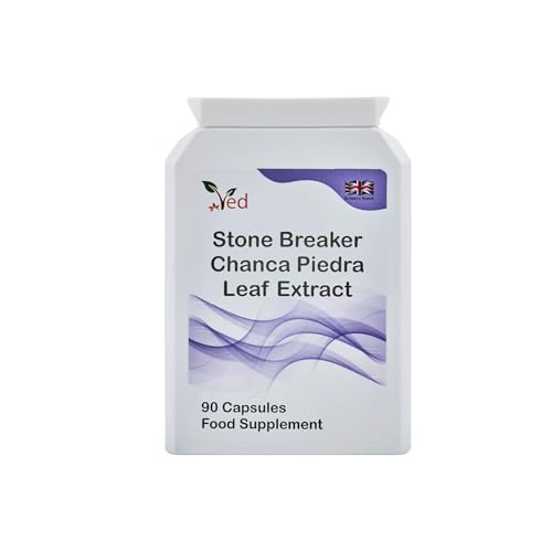 Ved Stone Breaker Chanca Piedra-Blattextrakt 1500 mg Unterstützung für Nieren und Leber Auflösen Spülen und Reinigen 90 Kapseln (Vorrat für 30 Tage)