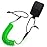 Abahub Coil SUP Leash, 10 ft Lite Coiled Paddle Board Leashes, 5mm Thick Legrope Strap for Longboard Surfboards, Stand-up Paddleboards, iSUP Replacement Leg Rope,Green