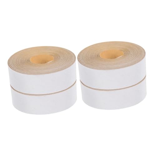 HIAKDOFT 4rouleaux Bande De Tissu Adhésif Pour Abat-jour De Bande Édging Auto-adhésive Pour Lampes De Table Sol Design Chic Et Installation Facile Couleur Blanc