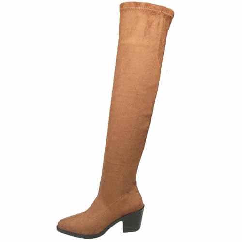 Botas sobre la rodilla para mujer: el calzado de tacón para tu tiempo libre