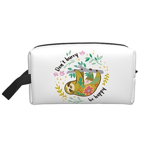 Beauty case da viaggio con bradipo pigro grande capacità portatile da per donne e uomini articoli da toeletta da per imparare tutti i giorni Lazy