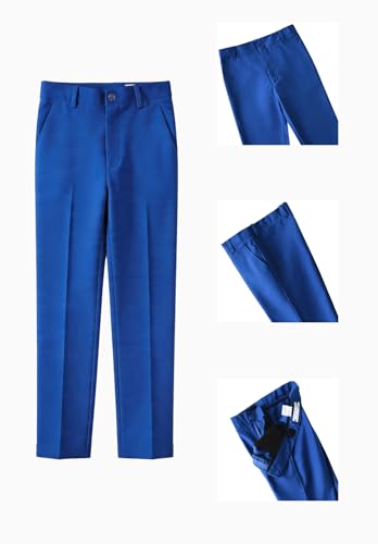Image of DHTS Boys Dress Pants (Size 2-20 Years) Slim Fit Uniform Pants for Toddler & Teens